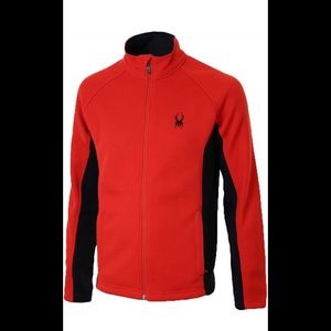 Spyder Constant Full Zip Sweater - Men’s Small Red/Black